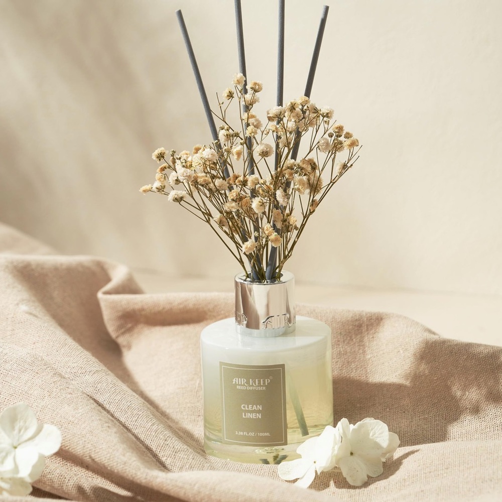 Boho Clean Linen Reed Boho Diffuser White NWT